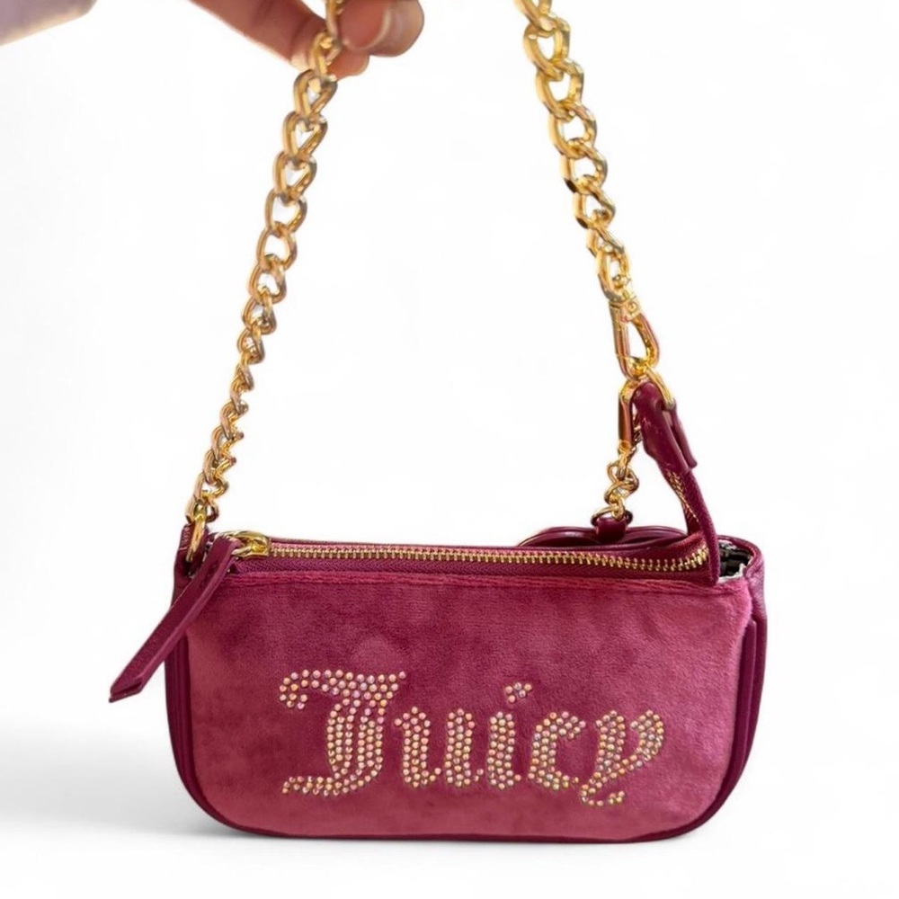 Juicy Couture Fuchsia Mini Bag with Gold Chain